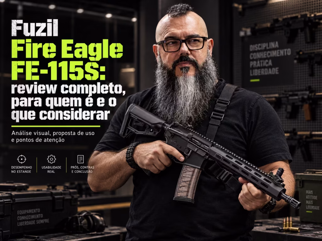 Fuzil Fire Eagle FE-115S: review completo, para quem é e o que considerar